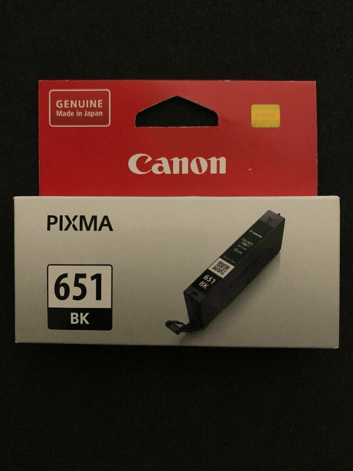 Genuine Canon Original Ink Cart 651 BK Black CLI-651 BK