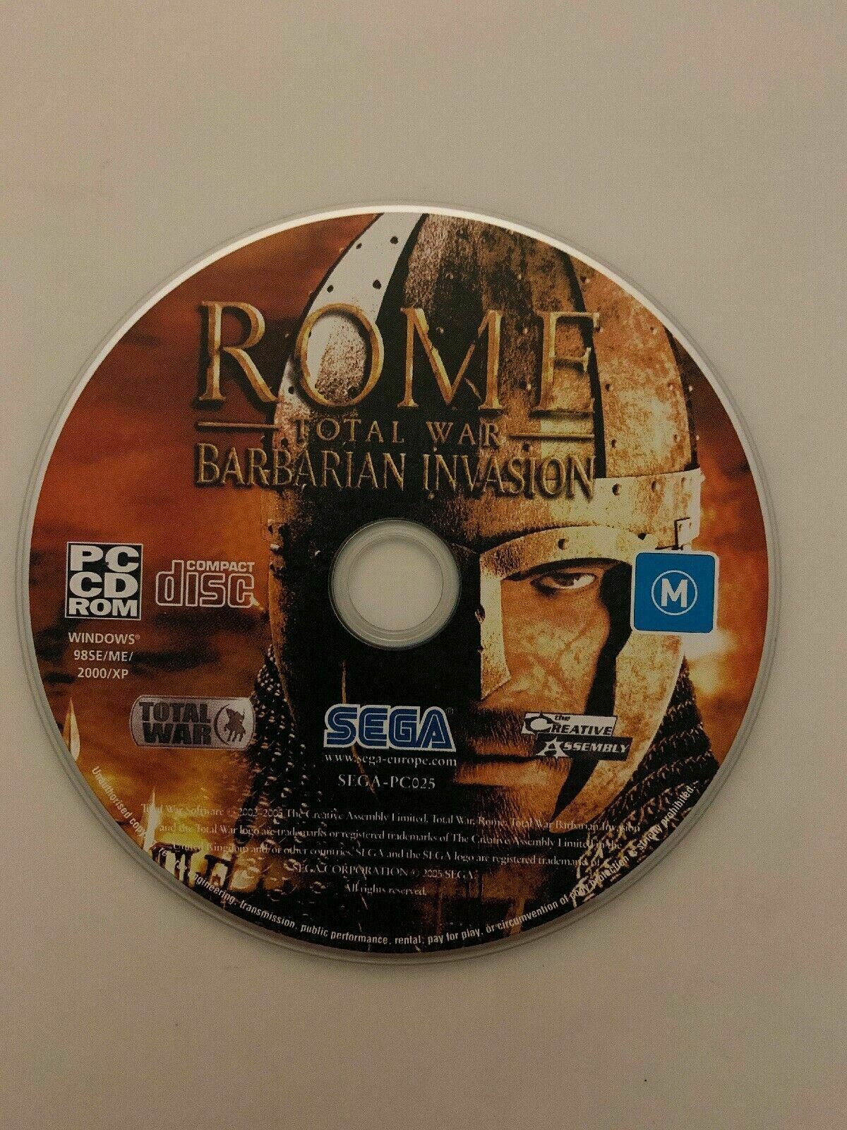 Rome Total War Barbarian Invasion (Expansion Disc) PC CD-ROM