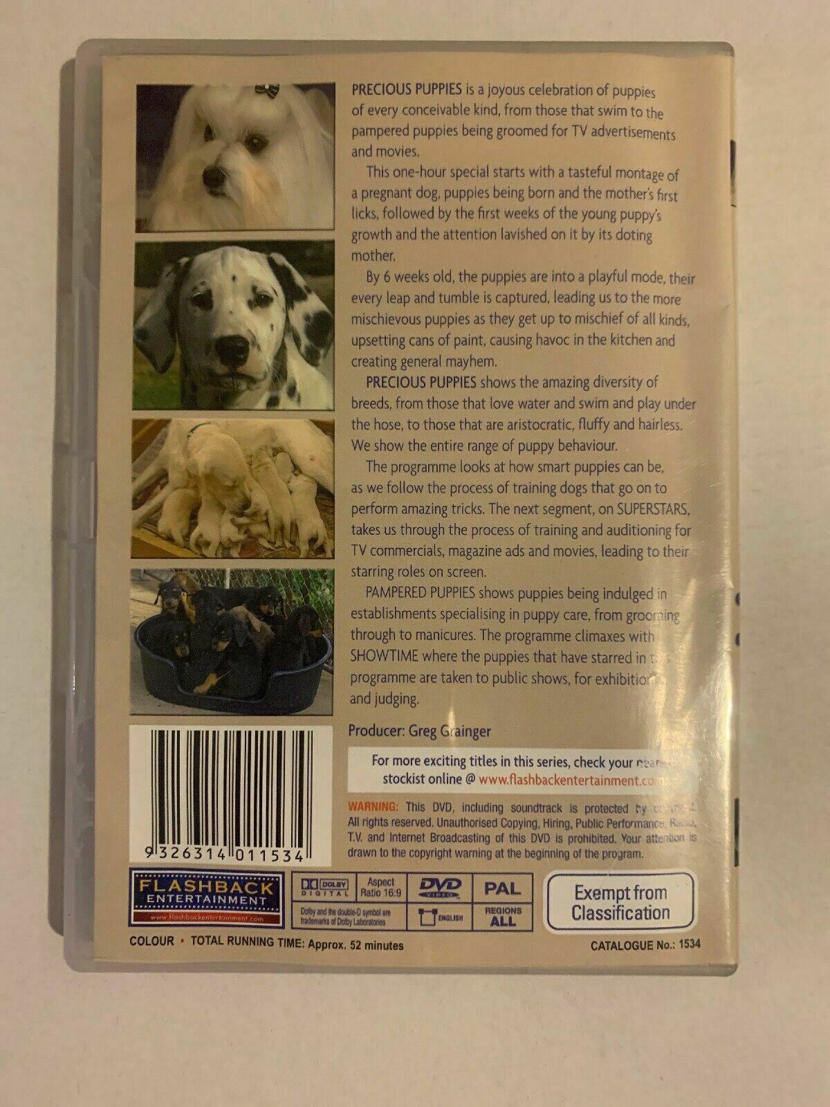 Precious Puppies - A Must See for Dog Lovers ALL REGION DVD