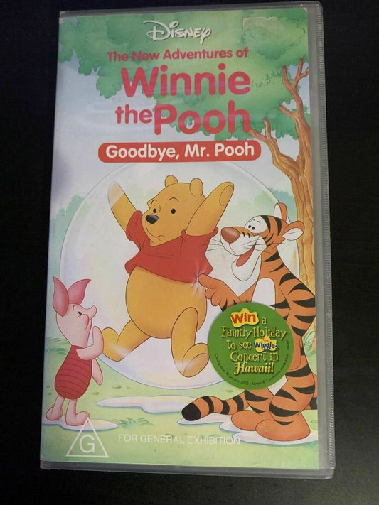 Winnie The Pooh : Goodbye,  Mr. Pooh (VHS, 1989) PAL  Disney