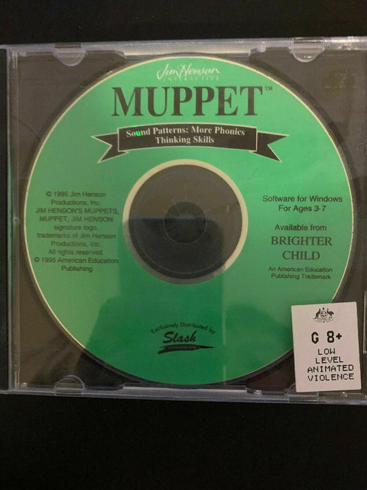 Jim Henson Interactive Muppet Sound Patterns: More Phonics 1995 **Rare**