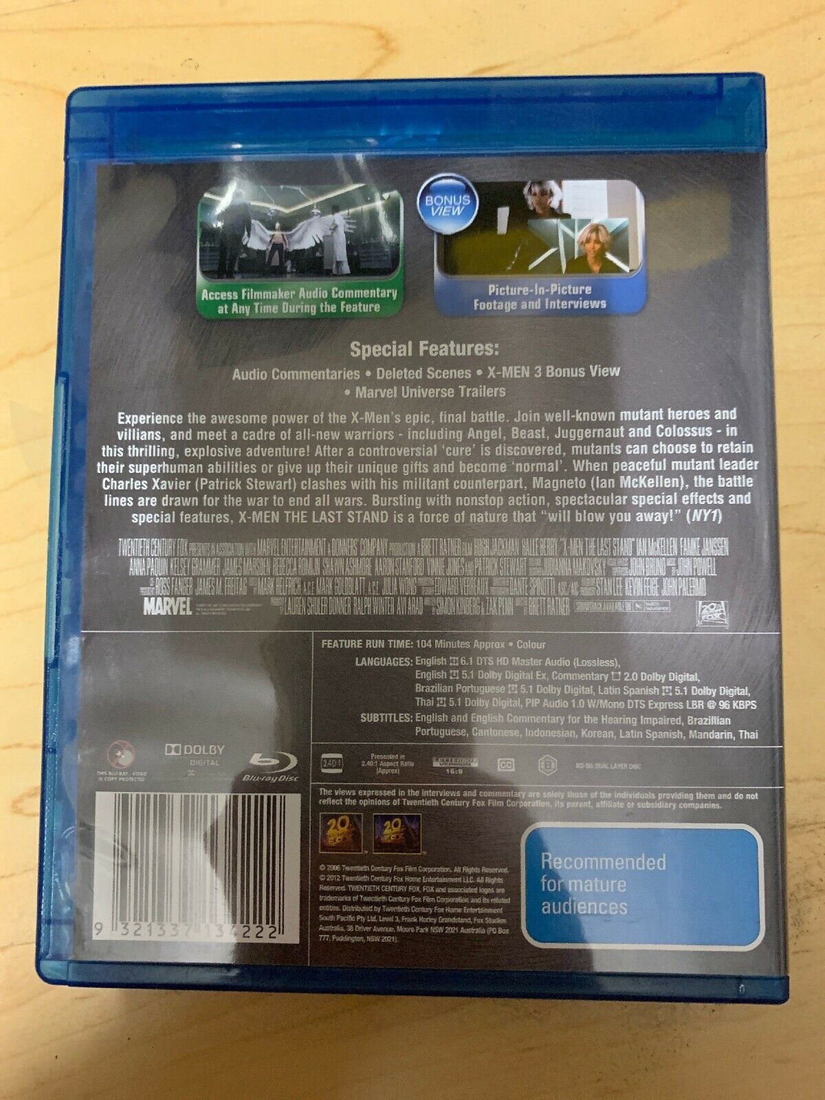 X-MEN The Last Stand Blu-ray Region B