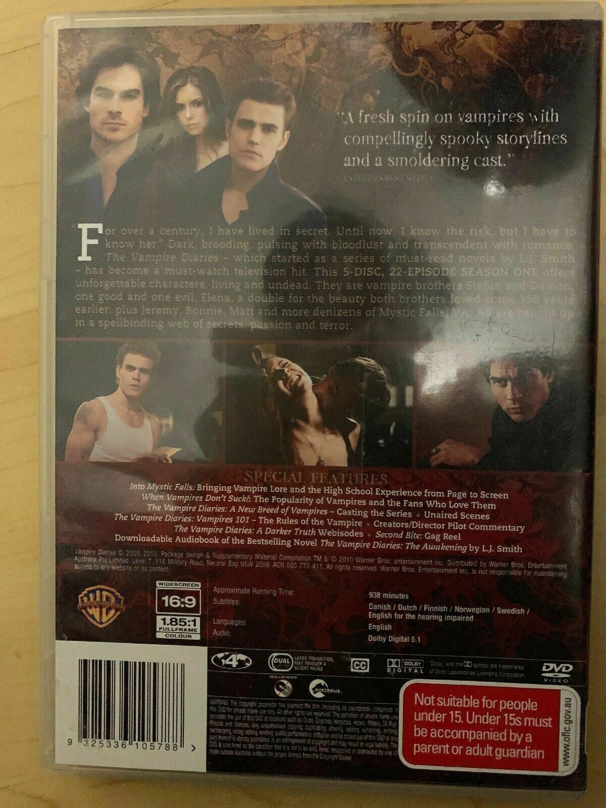 Vampire Diaries : Season 1 (DVD, 2010, 5-Disc Set)