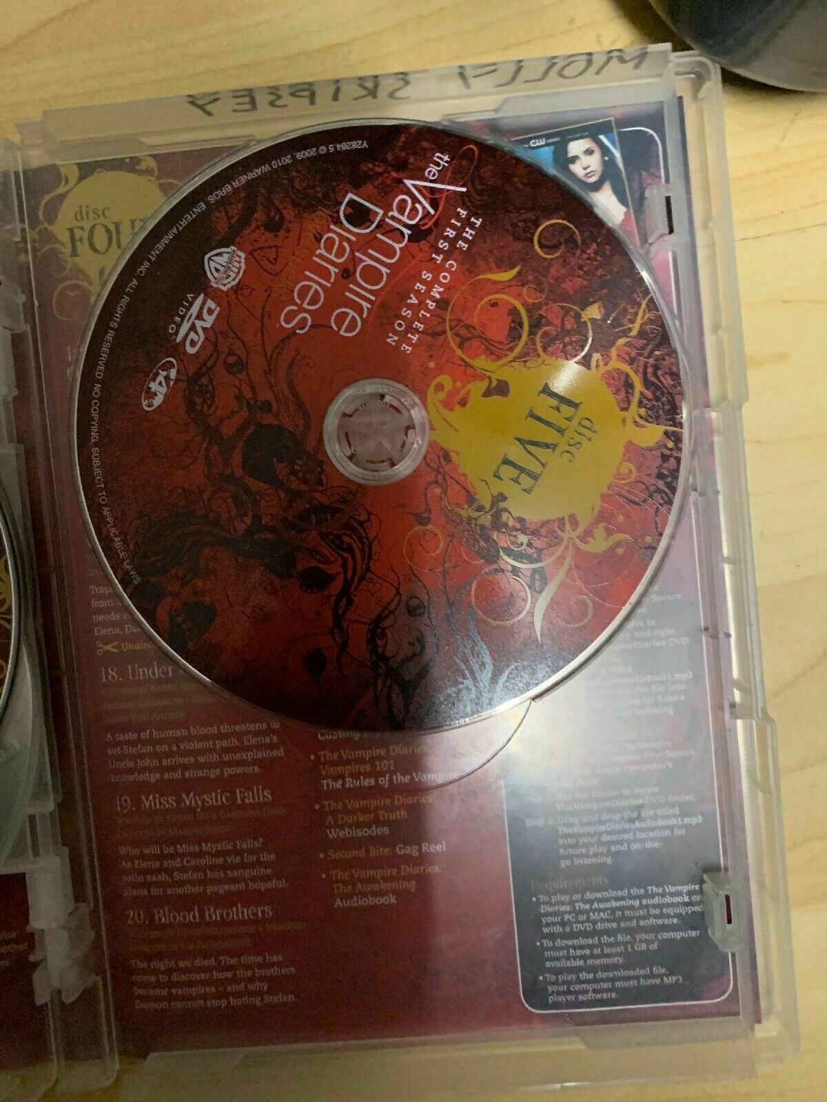 Vampire Diaries : Season 1 (DVD, 2010, 5-Disc Set)