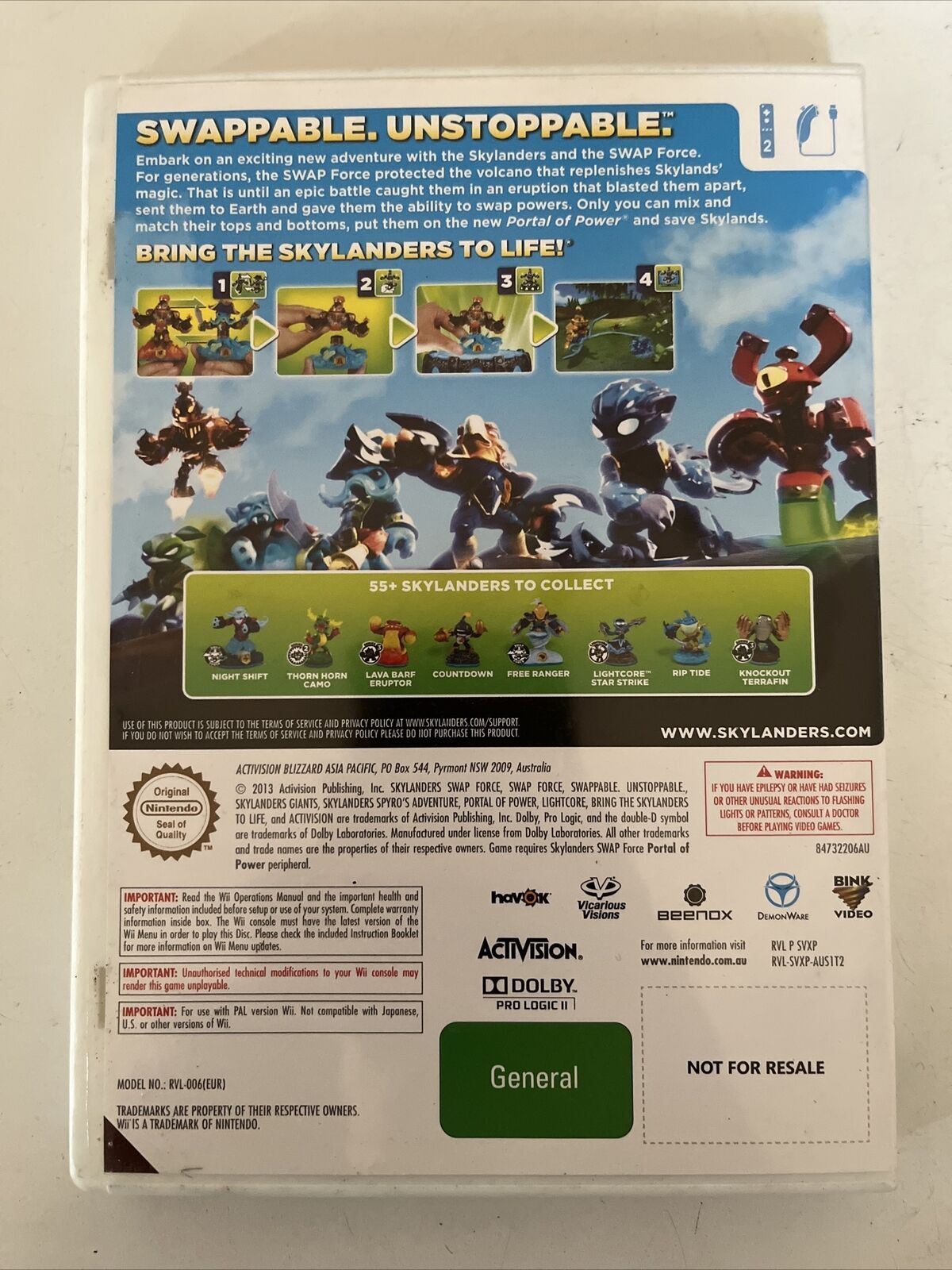 Skylanders Swap Force - Nintendo Wii PAL Game