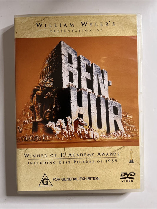 Ben Hur (DVD, 1959) Charlton Heston, Jack Hawkins, Stephen Boyd. Region 4