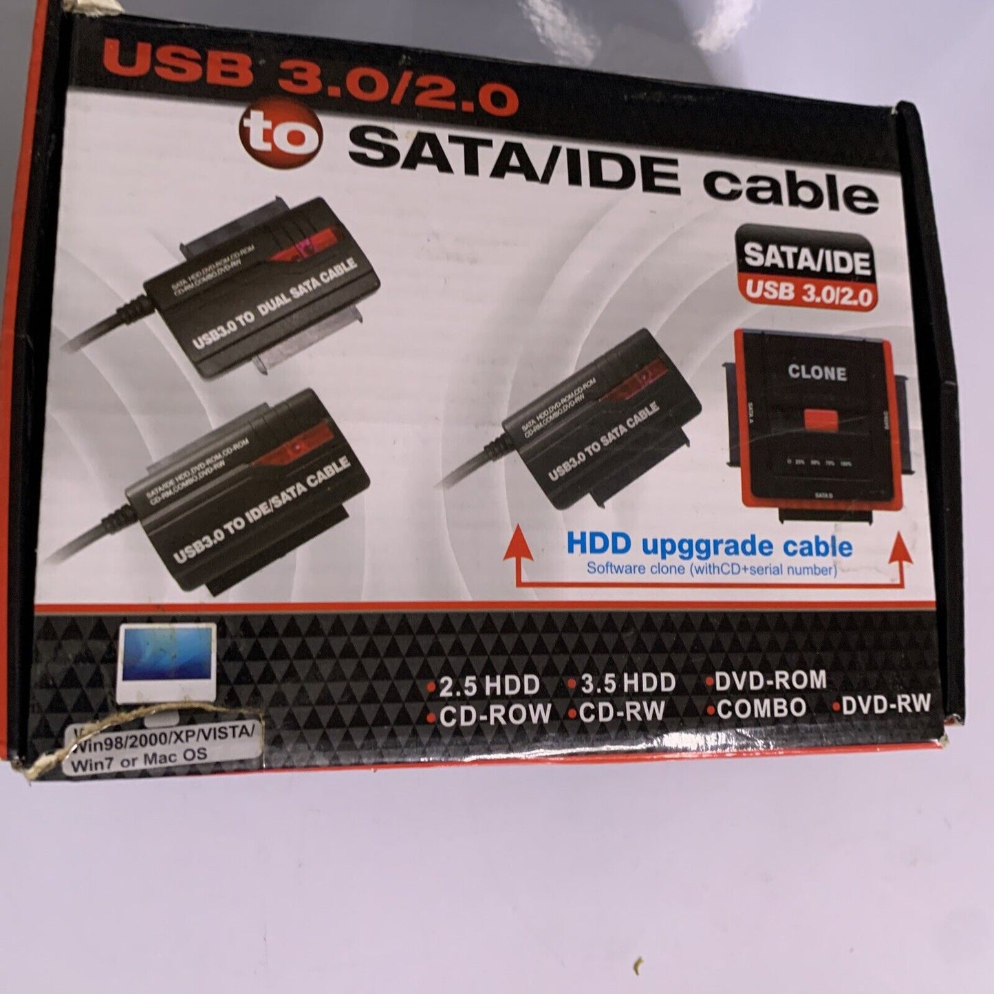 USB To SATA/IDE Cable and Power Supply