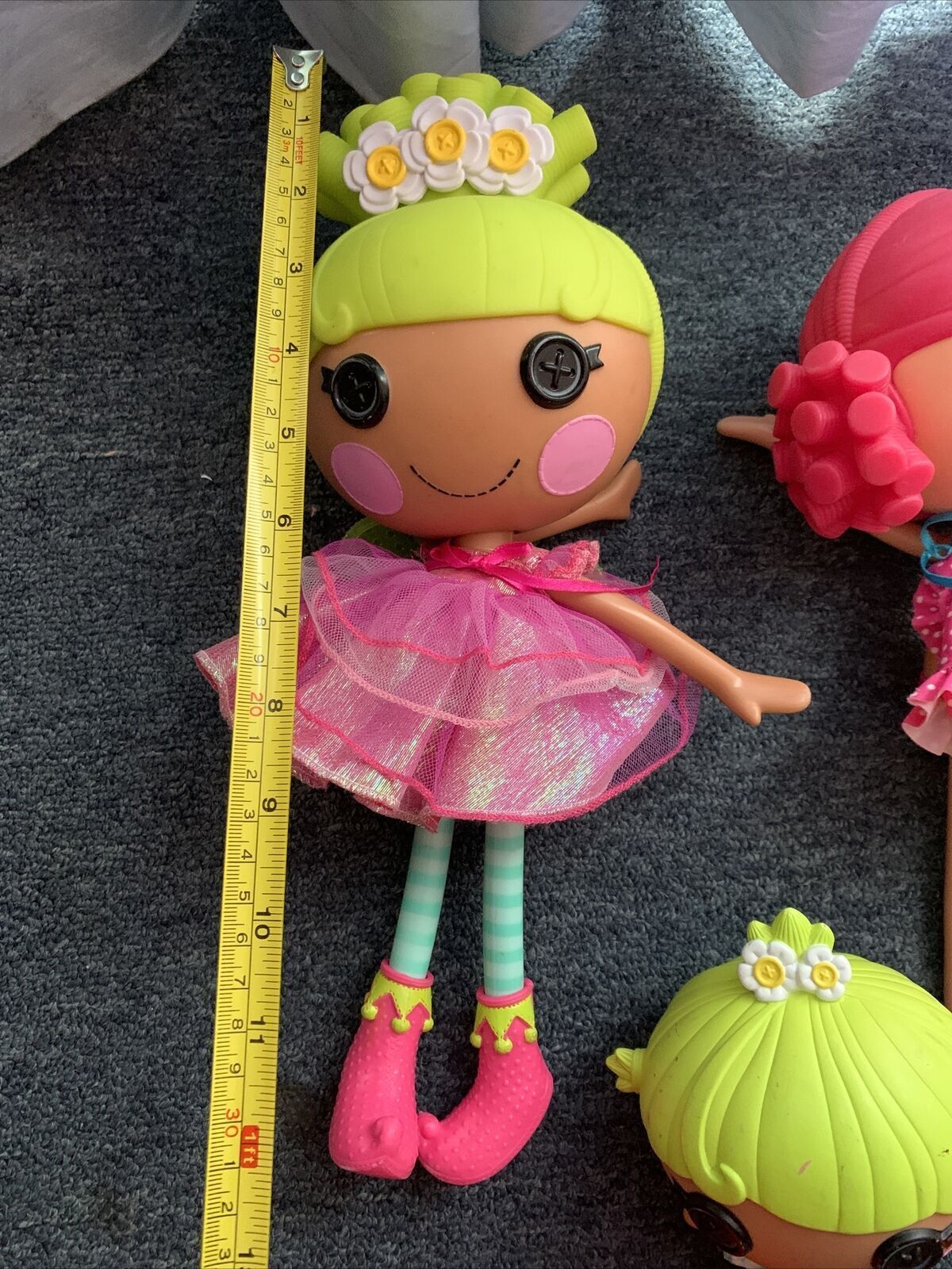 9x Lalaloopsy Doll Pix E Flutters Coral Twinkle Sunny Side Silly Hair Hot Dog