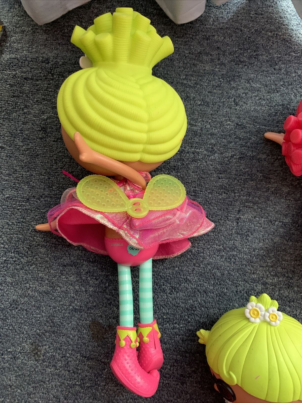 9x Lalaloopsy Doll Pix E Flutters Coral Twinkle Sunny Side Silly Hair Hot Dog