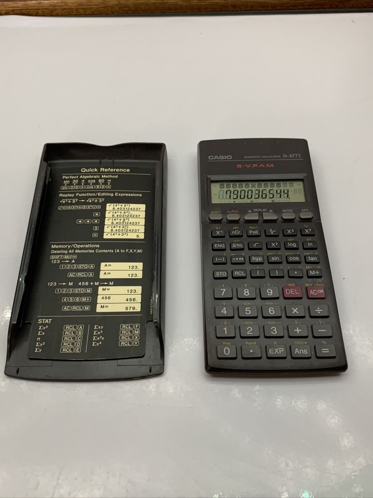 Casio Fx-82TL Scientific Calculator 10 Digit 2 Line with Cover