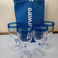 Tupperware 4x 300ml Wine Glasses Clear And Neoprene Bag 6843A-2