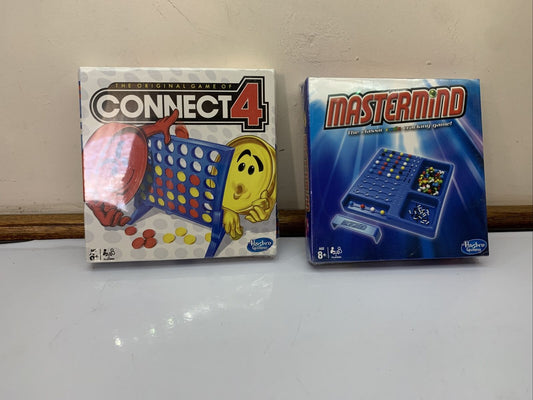 2x Hasbro Connect 4 + Mastermind Board Gaming Mini Game NEW Sealed