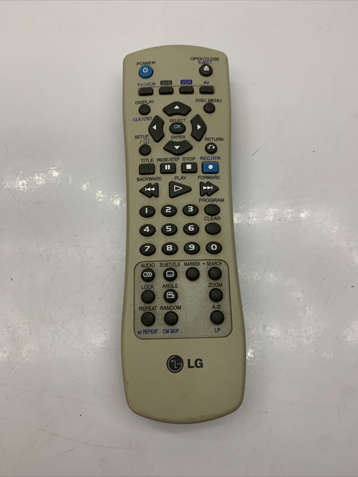 Genuine LG DVD VCR Remote Control A114 0H/S2-2