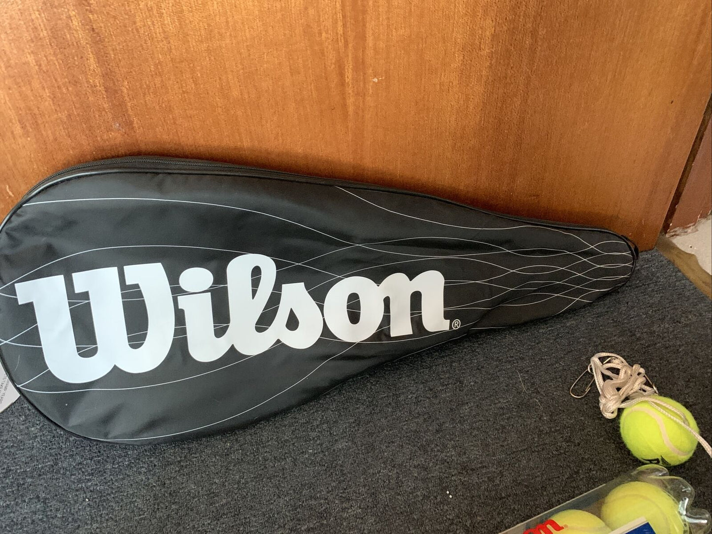 Wilson Pro Power 110 Lite Oversized V Code Tennis Racquet with Cover and Balls