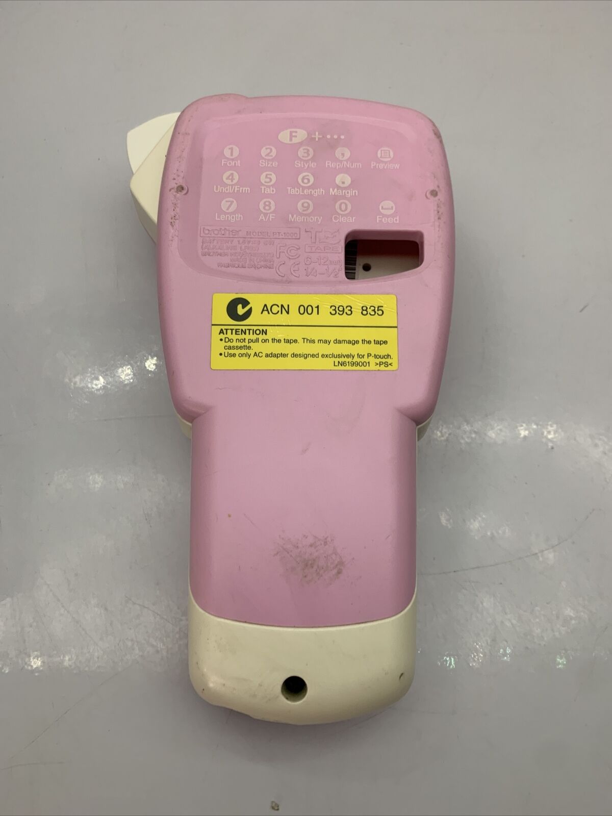 Brother P-Touch 1000 Label Maker Pink