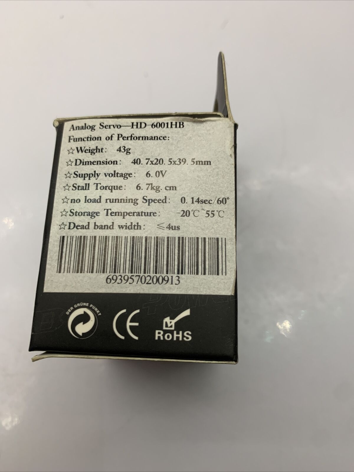 Analog Servo HD-6001HB for RC Vehicle  NEW