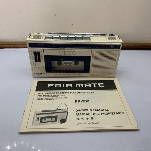 Asahi FairMate Mini Stereo Radio Cassette Player Recorder *For Parts Or Repair