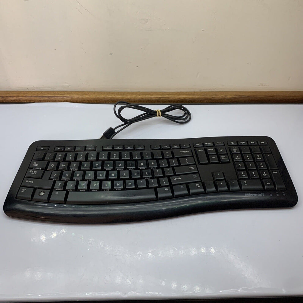 Microsoft Comfort Curve Keyboard 3000 USB Wired + Mouse Retro Unit