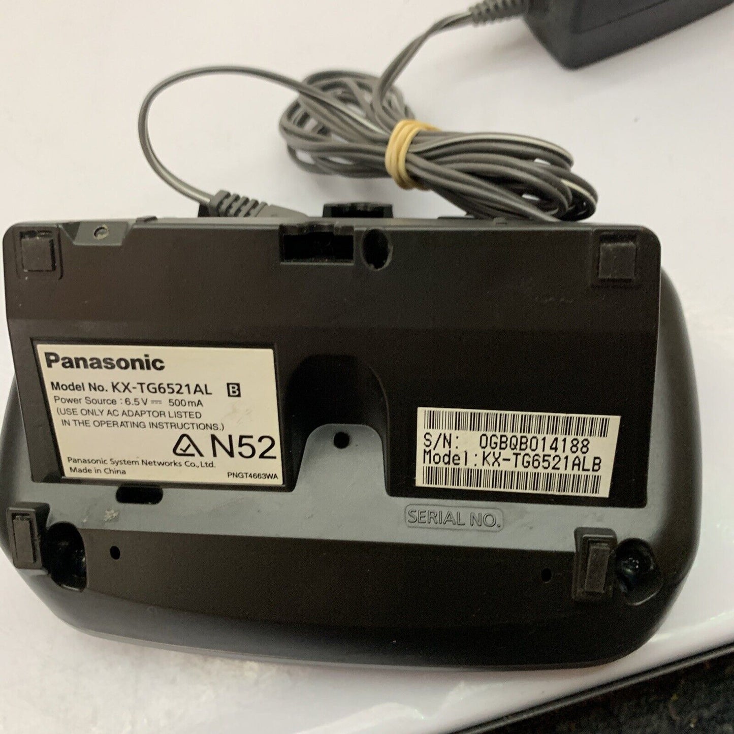 Panasonic KX-TG6521AL Base Charger PQLV219AL Power Supply
