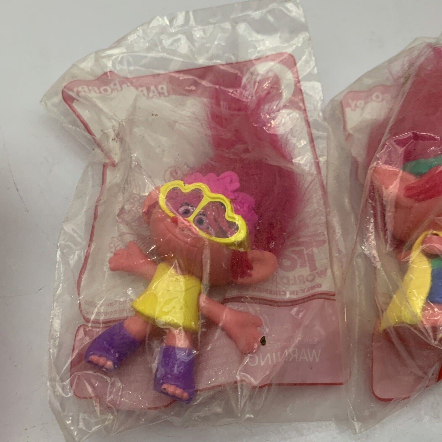 2x Trolls + Pikmi Pops  McDonald's Figure Fetty The Cat Trolls Party Poppy NEW