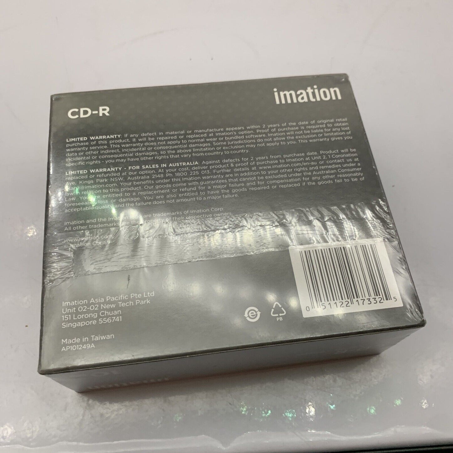 Imation CD-R 52x 700MB 80 min 10 pack  NEW Sealed