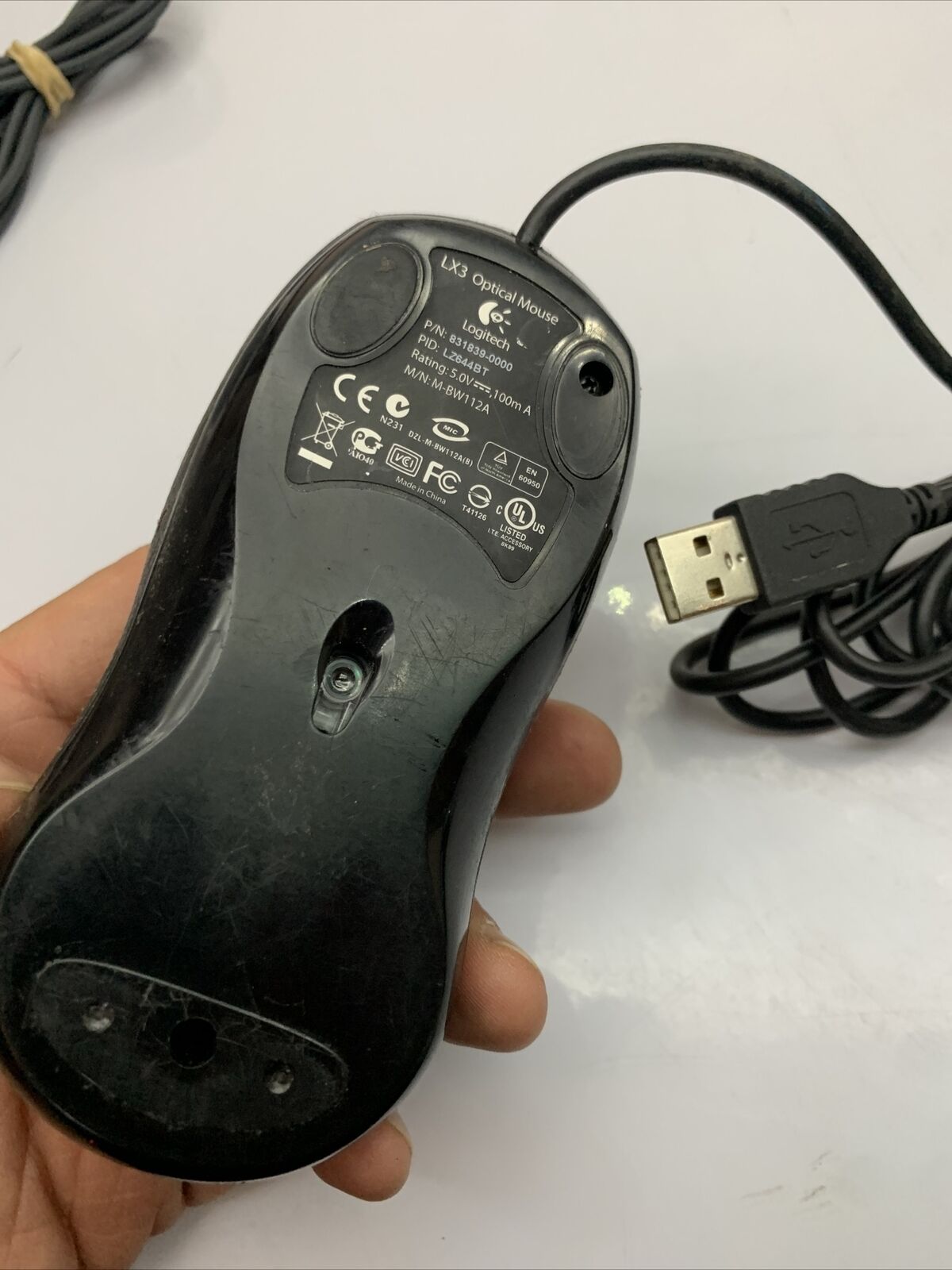 6x Logitech Mouse USB Wired