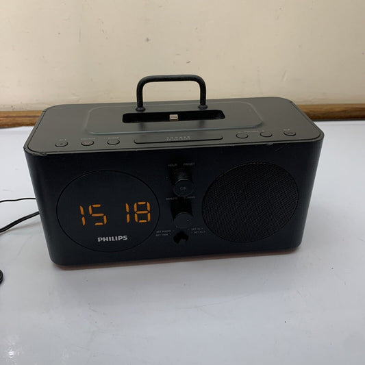 Philips AJ6200DB/98 Alarm Radio Clock Lightning Audio Dock
