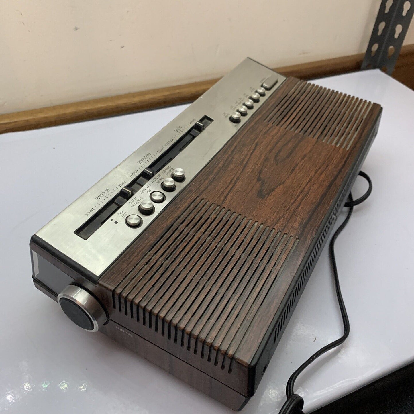 Audiosonic Alarm Clock Radio Vintage - Tested and Working