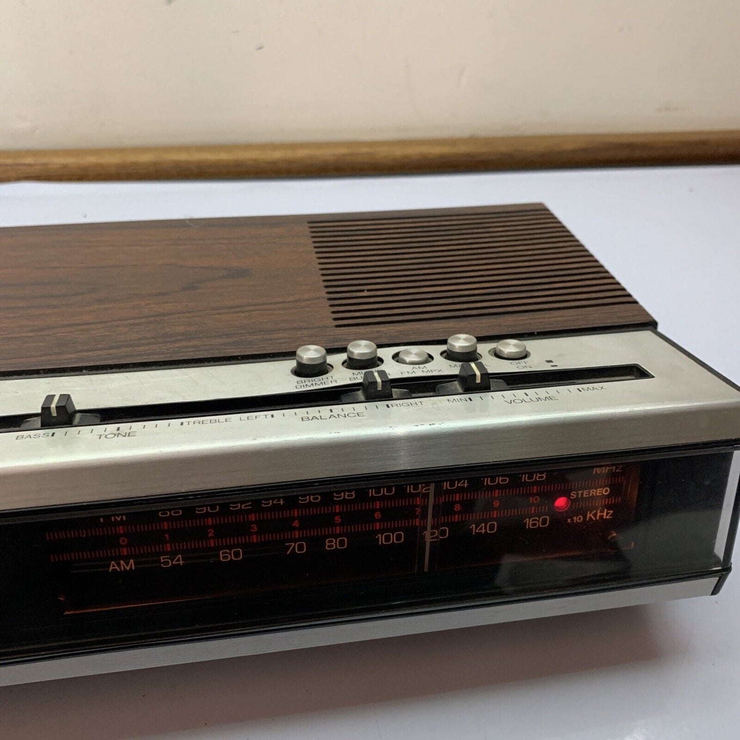 Audiosonic Alarm Clock Radio Vintage - Tested and Working