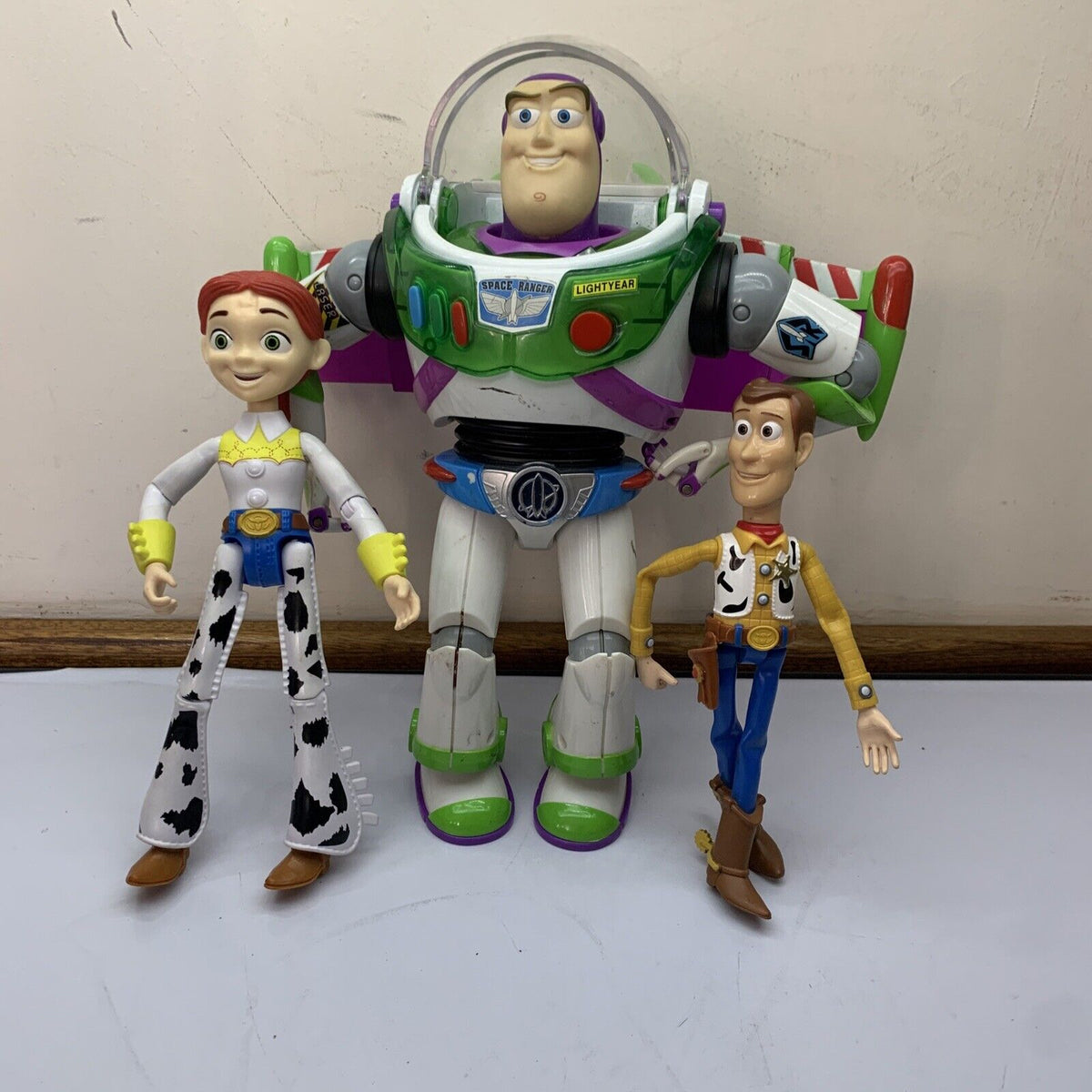 3x Toy Story Figure Buzz Lightyear Blue Belt Woody Jessie Disney Pixar ...