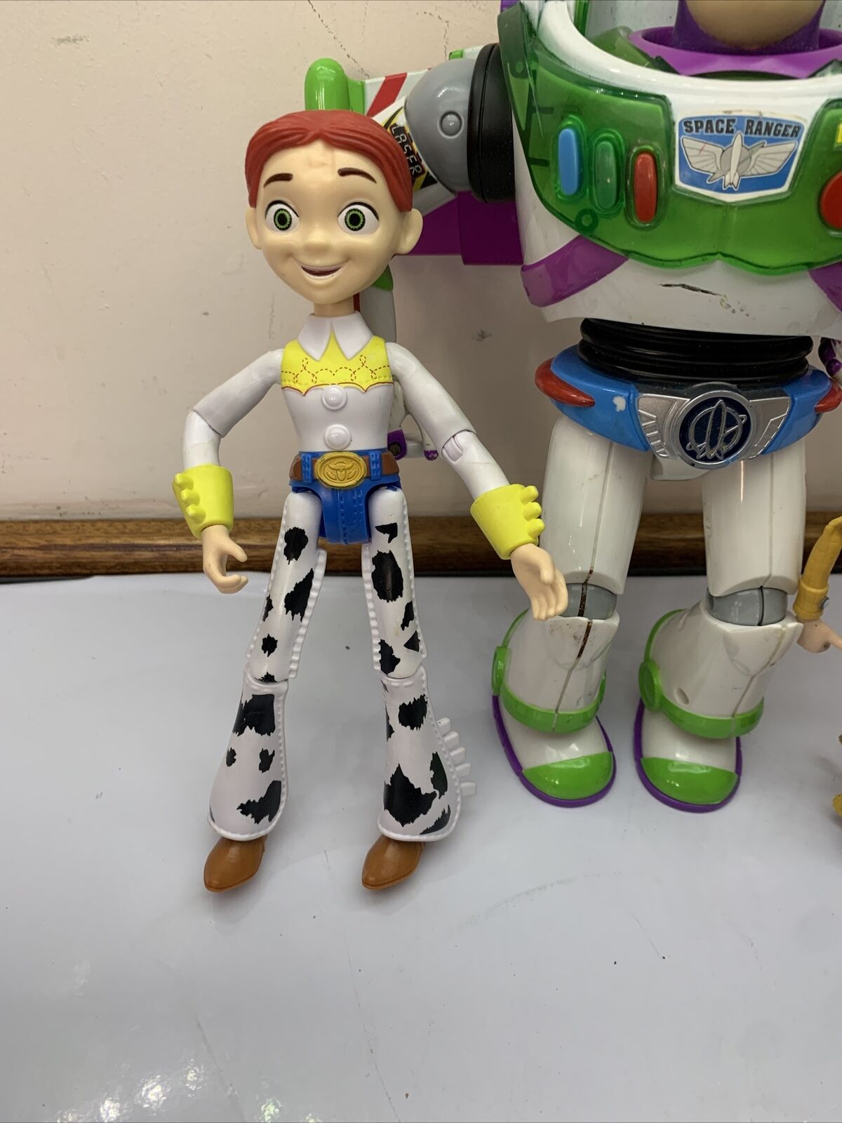 3x Toy Story Figure Buzz Lightyear Blue Belt Woody Jessie Disney Pixar Mattel