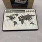 World Time Alarm Clock with World Map NEW