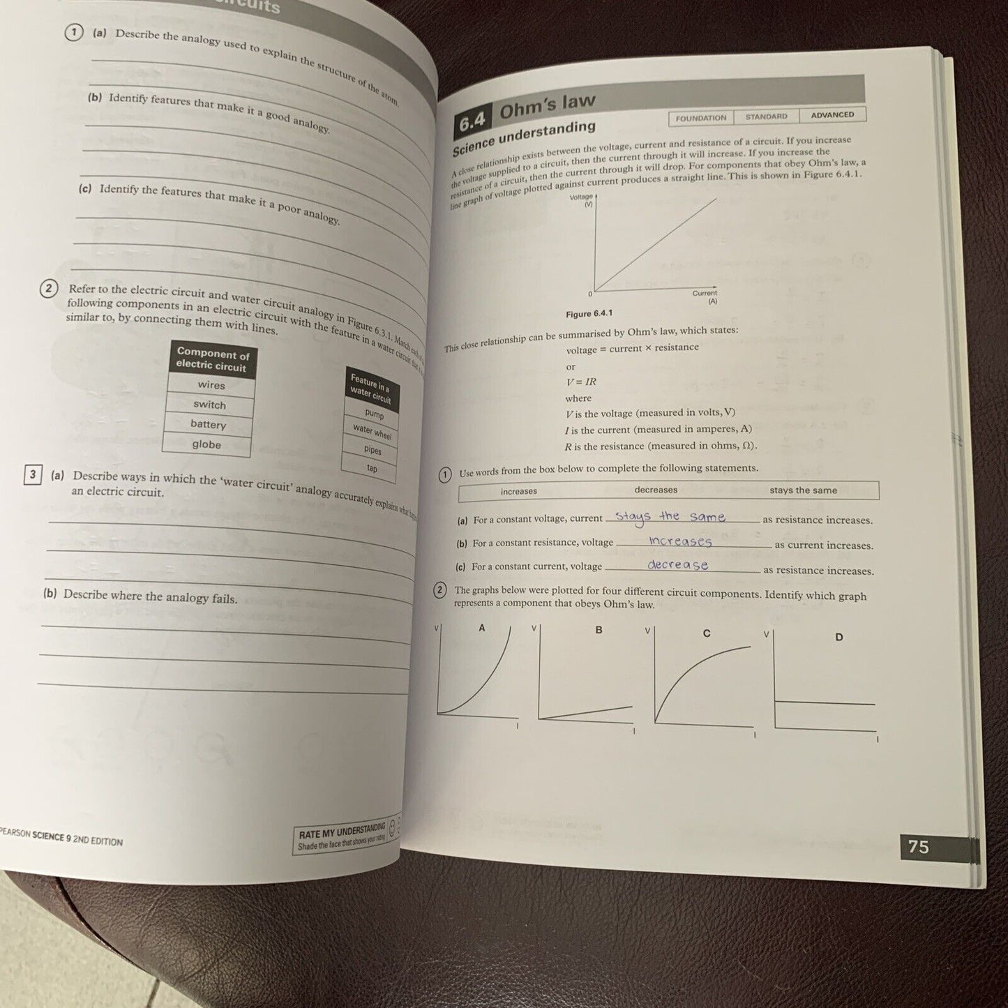 Pearson Science 9 Activity Book 2nd Edition