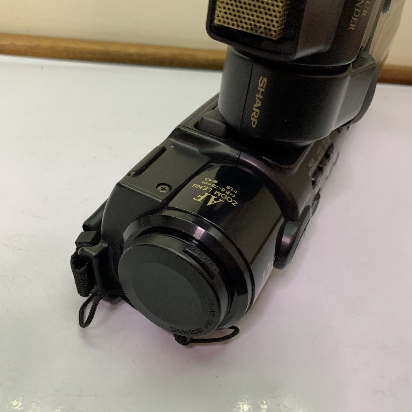 Sharp SlimCam Zoom 12 Full Size VHS Camcorder VL-SX80 16x Optical Zoom Untested