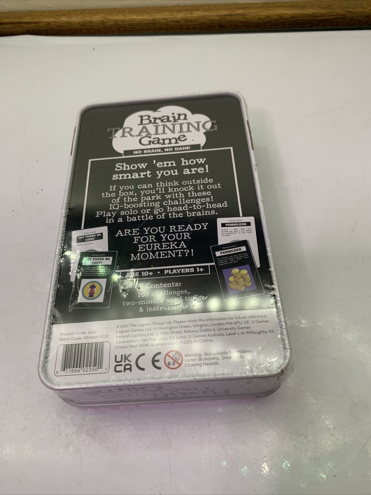 Brain Training Game 100 IQ Boosting Challenges NEW Sealed