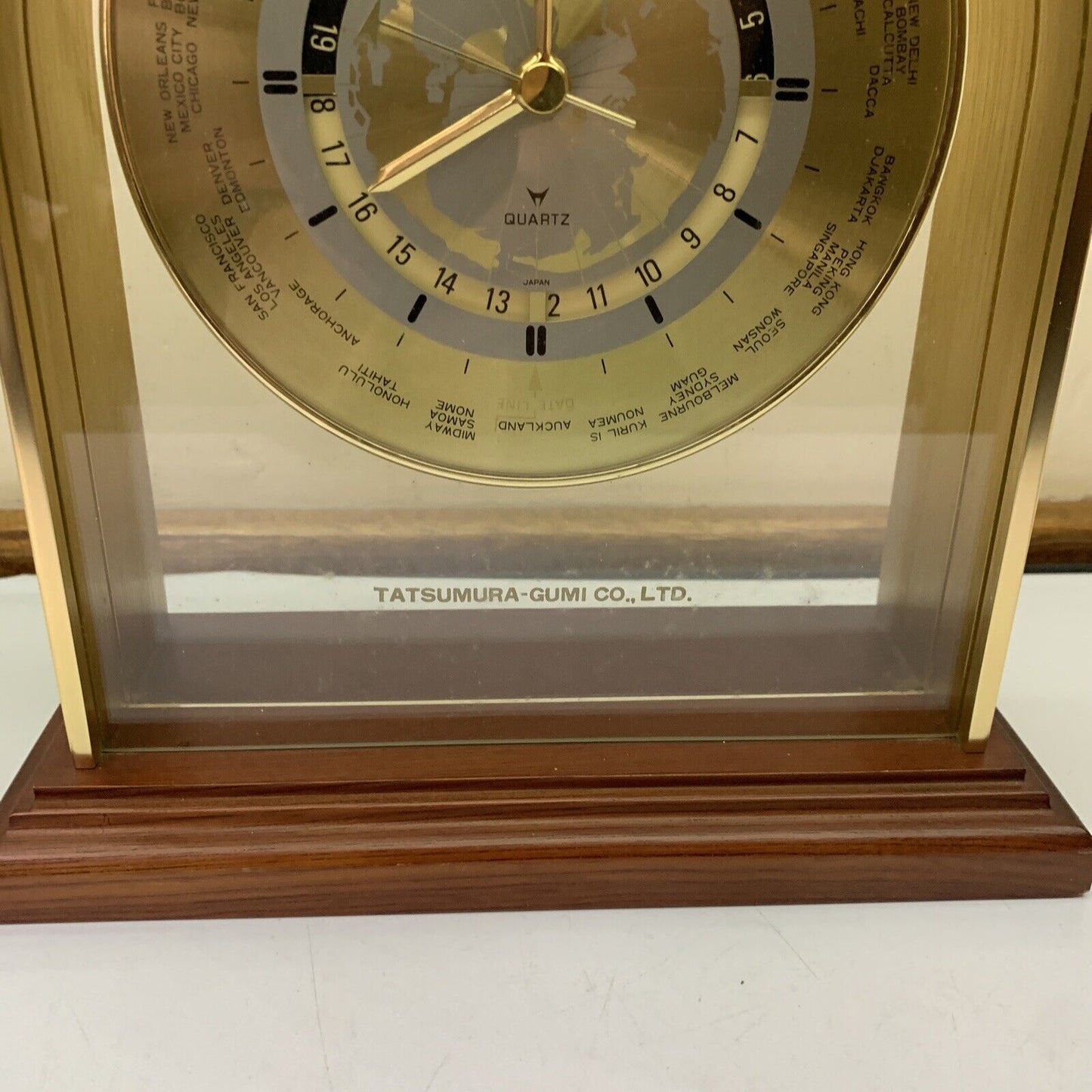 Citizen World Clock Desk 8RW307 Japan *Doesn't Turn On For Parts Or Repair