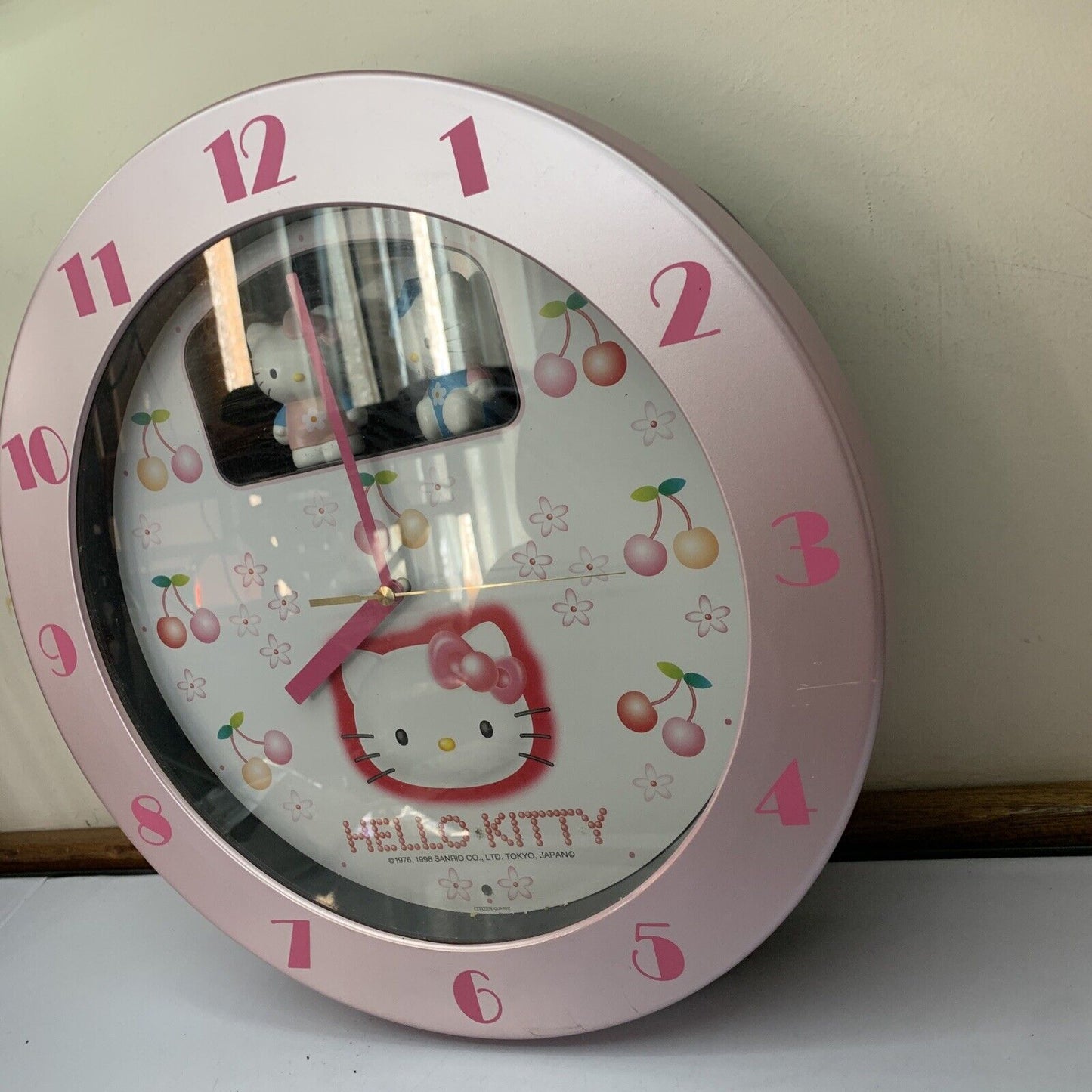 Citizen Sanrio Hello Kitty Wall Clock 4MH748 *Clock Working But Sound Not Work