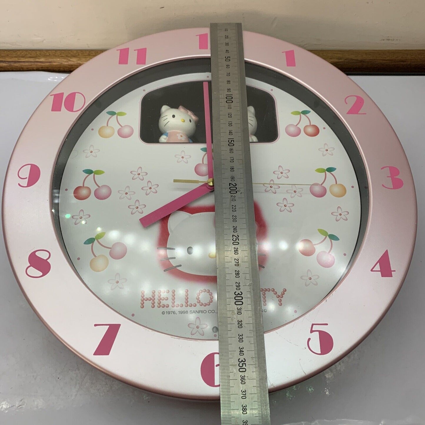 Citizen Sanrio Hello Kitty Wall Clock 4MH748 *Clock Working But Sound Not Work
