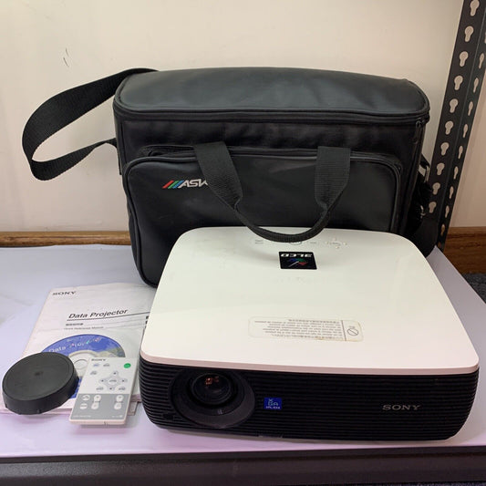 Sony VPL-EX4 3LCD Projector With Remote Manual + Carry Bag