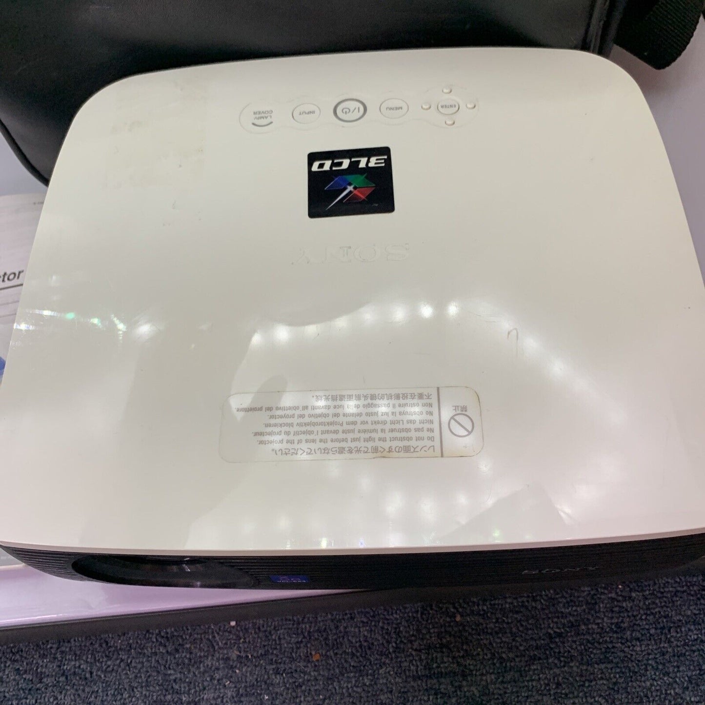 Sony VPL-EX4 3LCD Projector With Remote Manual + Carry Bag