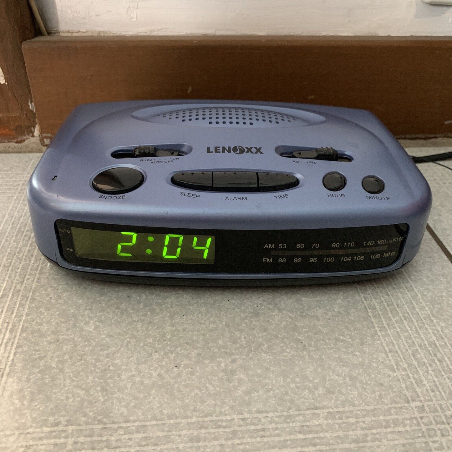 Lenoxx Radio Alarm Clock Blue CR62