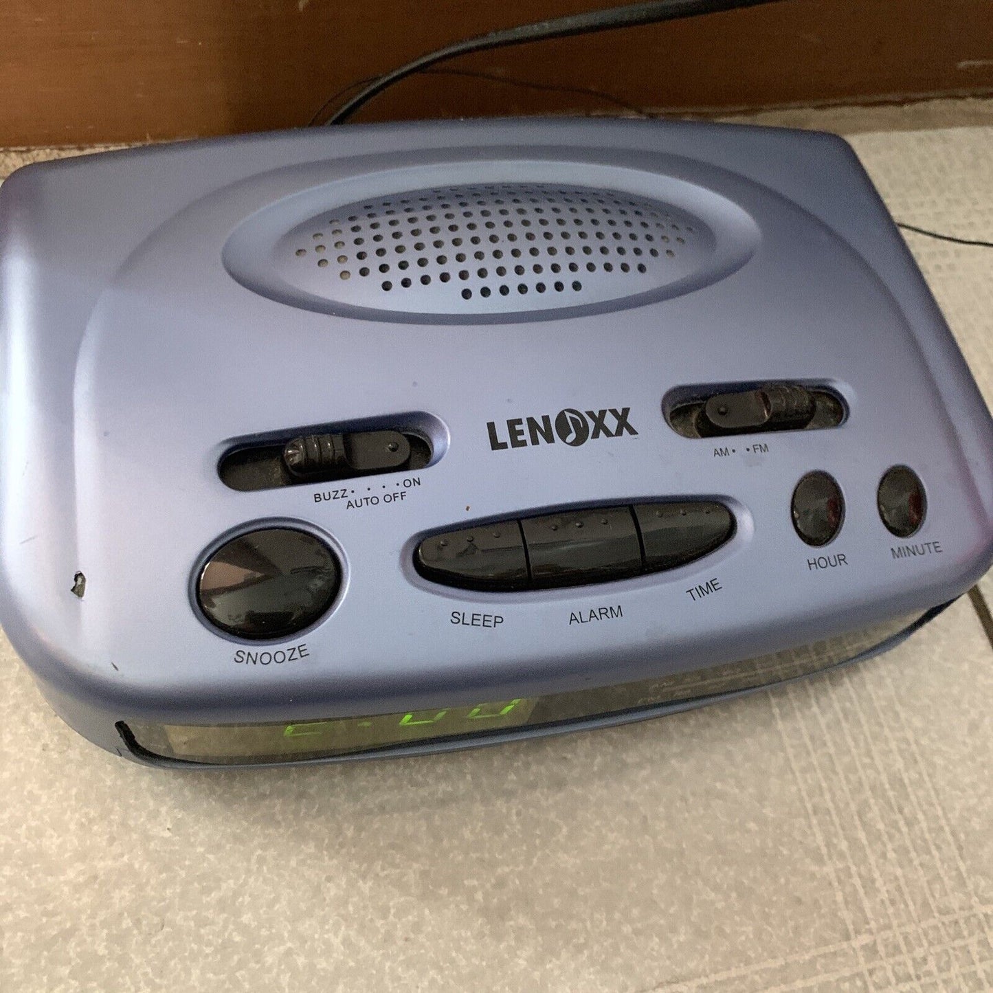 Lenoxx Radio Alarm Clock Blue CR62