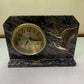 Seiko Quartz Crane Marble Clock Desk Shelf QZ253K Made in Japan