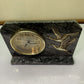 Seiko Quartz Crane Marble Clock Desk Shelf QZ253K Made in Japan