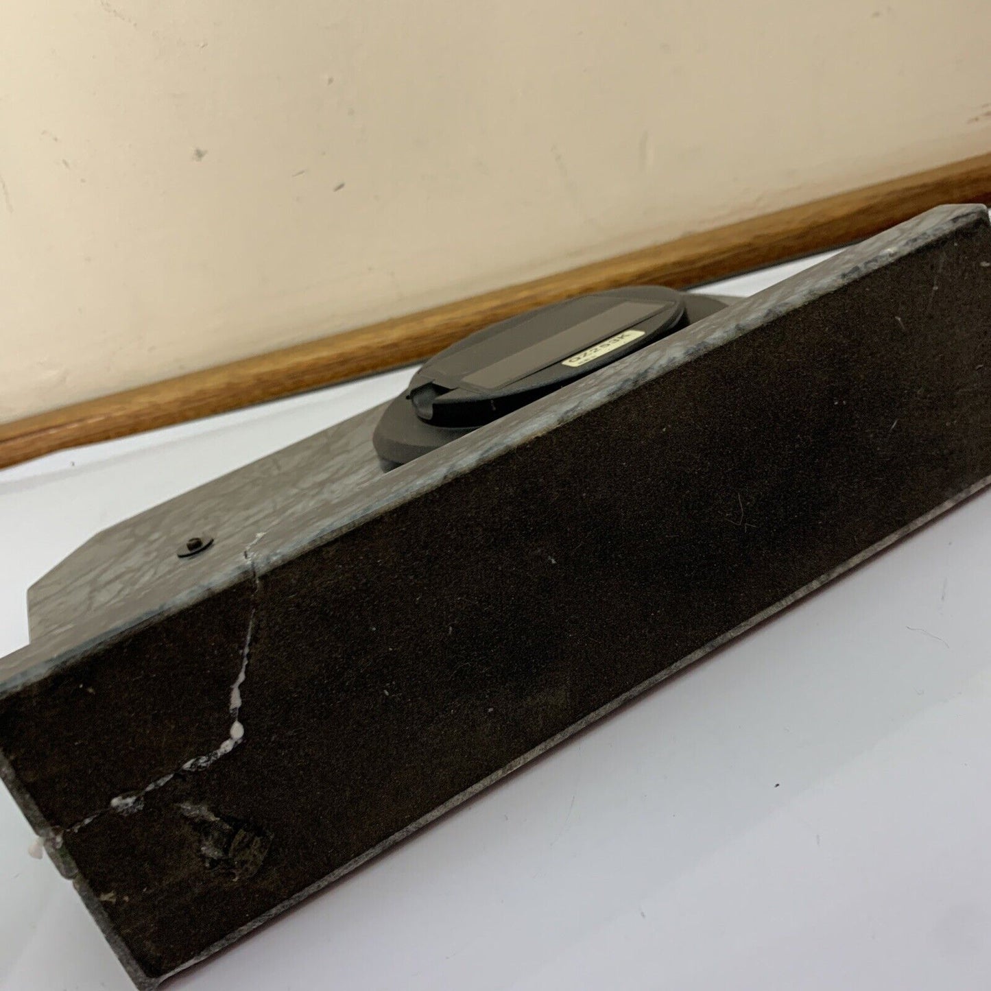 Seiko Quartz Crane Marble Clock Desk Shelf QZ253K Made in Japan