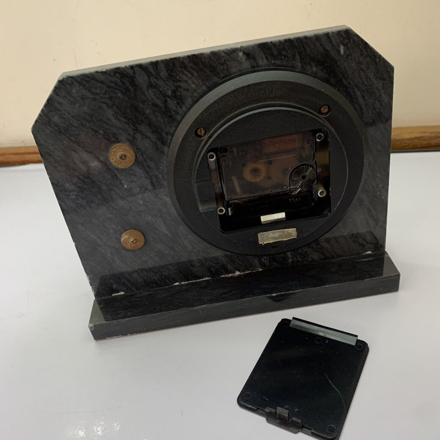 Seiko Marble Koi Desk Shelf Clock Made in Japan