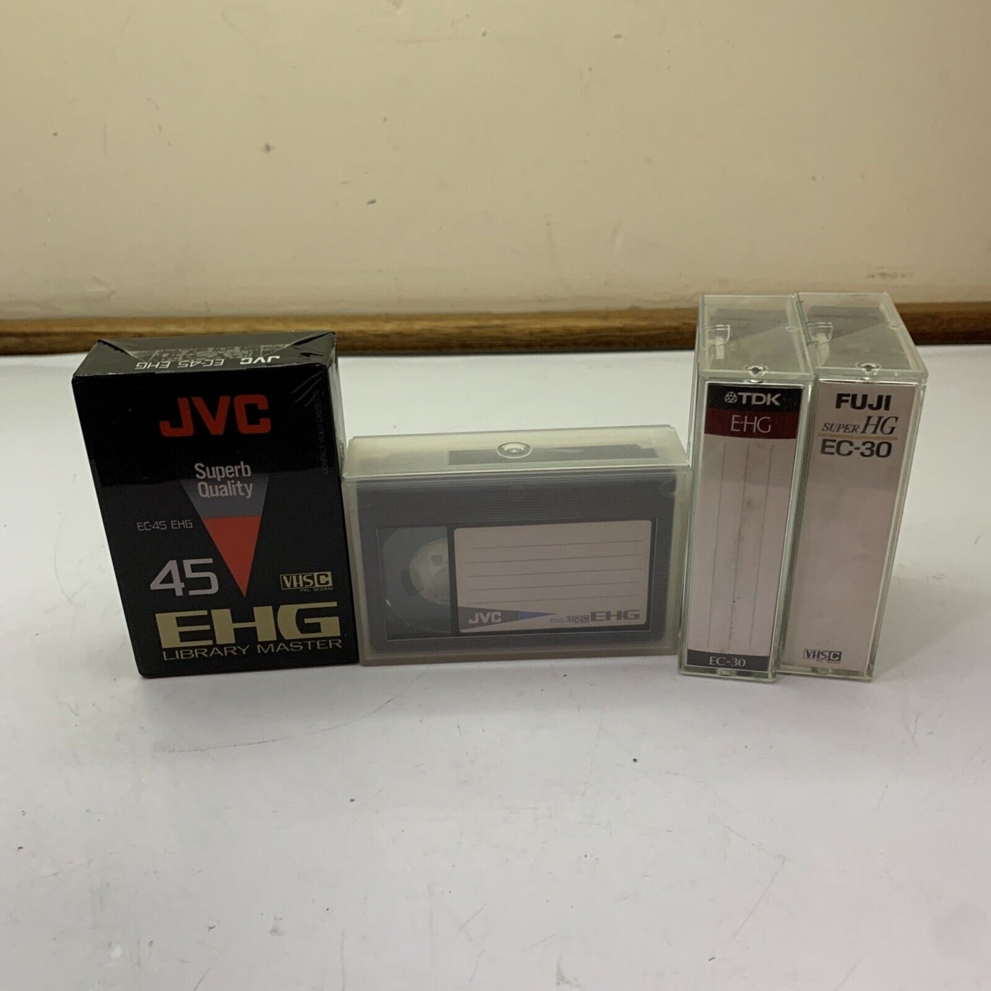 4x JVC TDK Fuji VHS-C Cassette Tapes for Camcorder