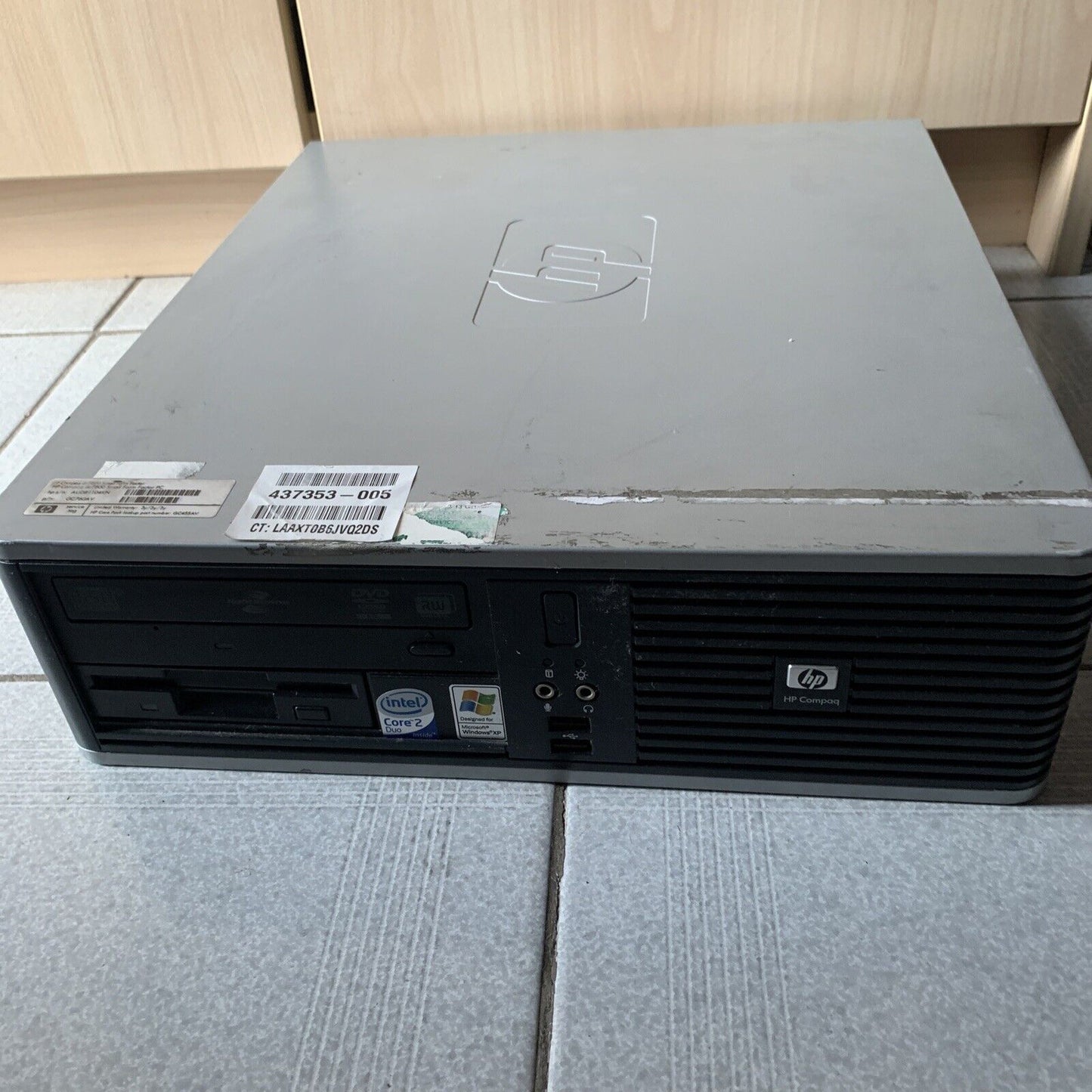 HP Compaq Dc7800 Intel Core Duo 2 Desktop 3GB Ram 320 GB HDD DVD RW Floppy Drive