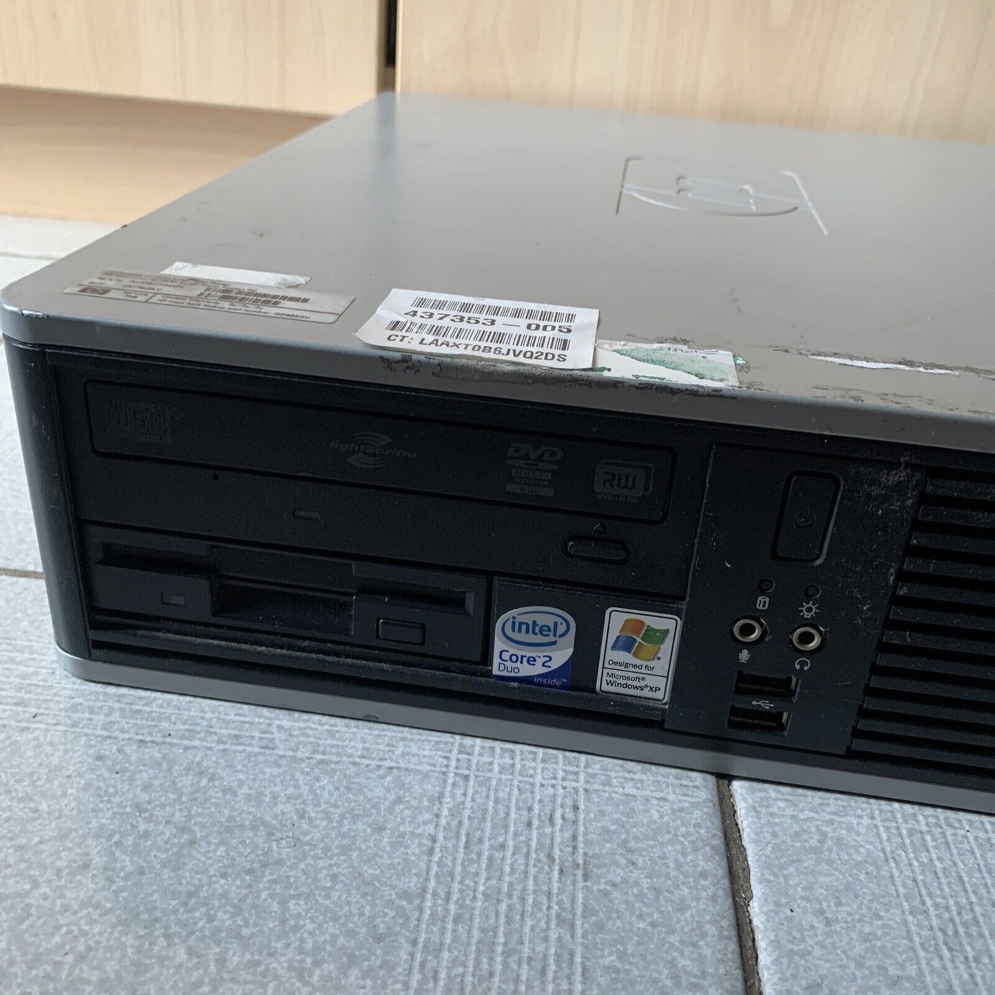 HP Compaq Dc7800 Intel Core Duo 2 Desktop 3GB Ram 320 GB HDD DVD RW Floppy Drive
