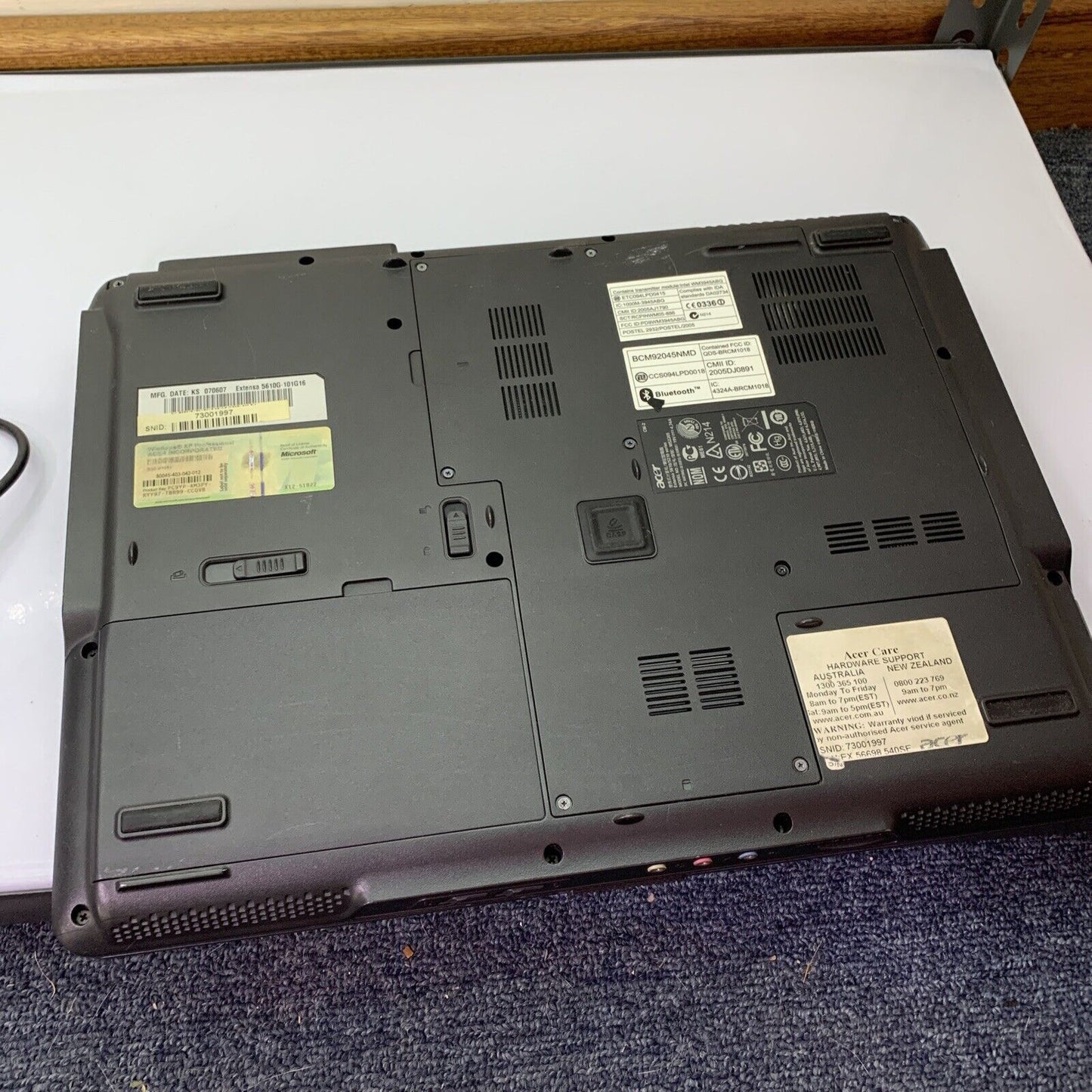 Acer Extensa 5610 15.4" Intel Core Duo 2 T5500 1.66Ghz 2GB 160Gb DVD-RW WinXP